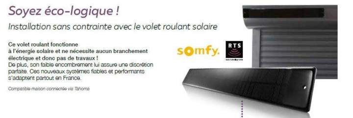 Installation volet roulant solaire Morbihan